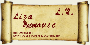 Liza Mumović vizit kartica